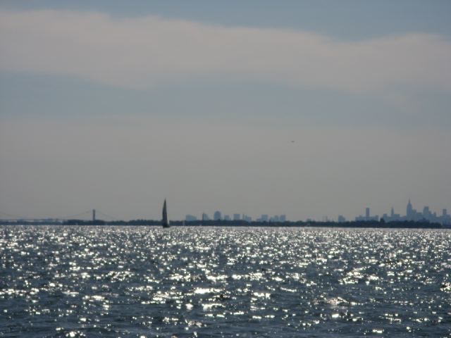 First glimpse of NYC from near Northport, NY